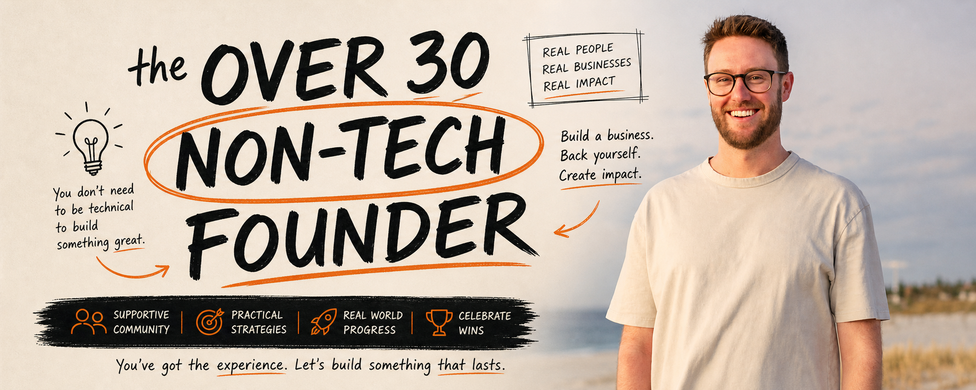 The Over 30 Non-Tech Founder — join the free community