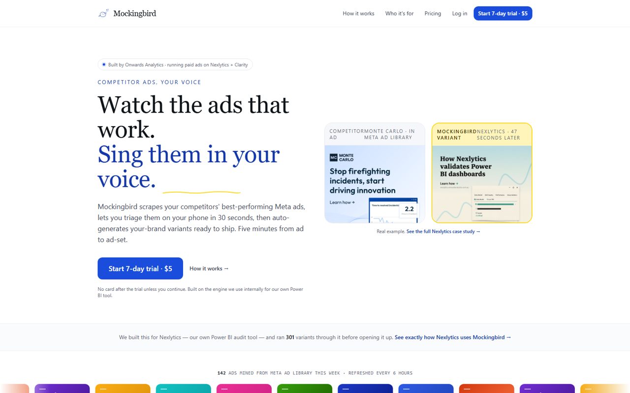 Mockingbird home page